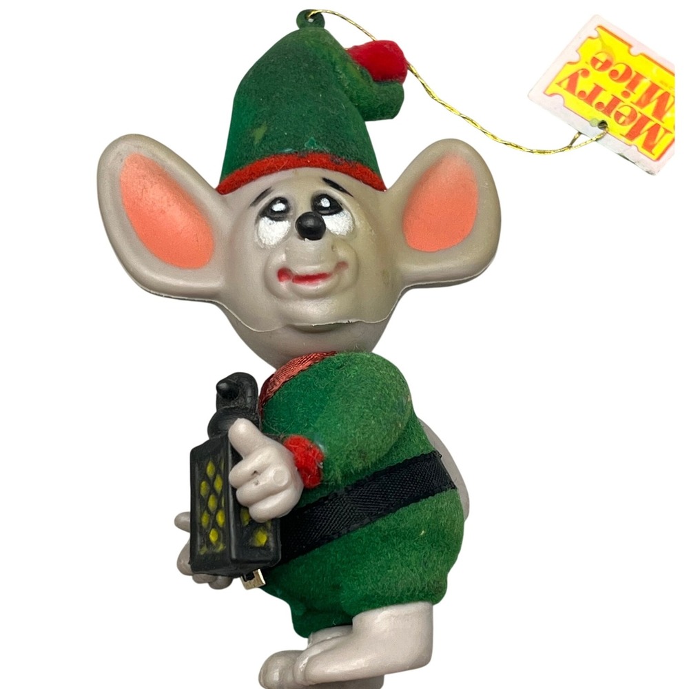 Christmas Ornament Mouse Jasco Merry Mice 1979 Holiday Decor